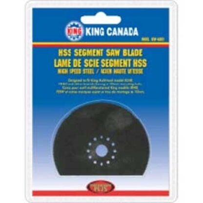 King Canada KW-4801 Oscillating Segment Saw Blade, 3-1/8 in, HSS