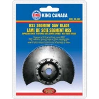 King Canada KW-4802 Depressed Centre Segment Saw Blade, 3-1/2 in, HSS