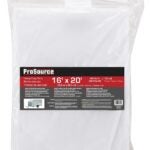 ProSource TW1620 Tarp, 20 ft L, 16 ft W, 10 mil Thick, Polyethylene, White