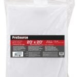 ProSource TW2020 Tarp, 20 ft L, 20 ft W, 10 mil Thick, Plastic, White