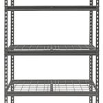 ProSource 310-ORG1505M Boltless Shelving Unit with Wire Decking, 5000 lb, 5-Shelf, 36 in OAW, 18 in OAD, 72 in OAH