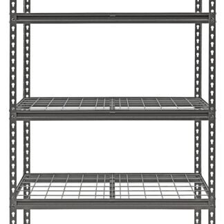 ProSource 310-ORG1505M Boltless Shelving Unit with Wire Decking, 5000 lb, 5-Shelf, 36 in OAW, 18 in OAD, 72 in OAH