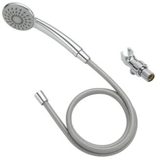 Boston Harbor HS01201CP Hand-Held Shower Head, 1.75 (6.6) 80 gpm (L/MIN) psi, 1/2-14 NPT Connection, Threaded, PVC