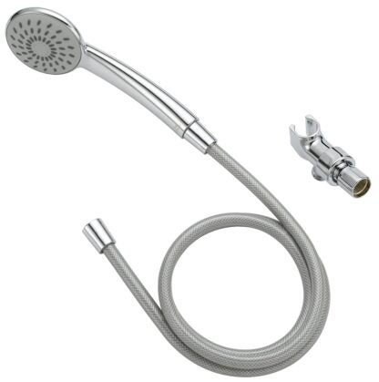 Boston Harbor HS01201CP Hand-Held Shower Head, 1.75 (6.6) 80 gpm (L/MIN) psi, 1/2-14 NPT Connection, Threaded, PVC