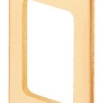 Defender Security U 9535 Deadbolt Strike Plate, 5-7/8 in L, 1-1/8 in W, Steel, Brass