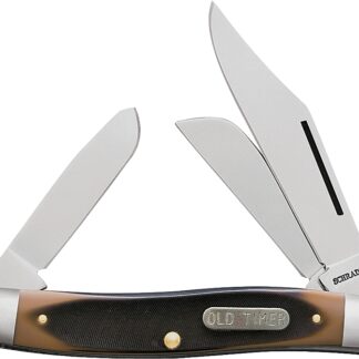 Old Timer 8OT Folding Pocket Knife, 3 in L Blade, 7Cr17 High Carbon Stainless Steel Blade, 3-Blade