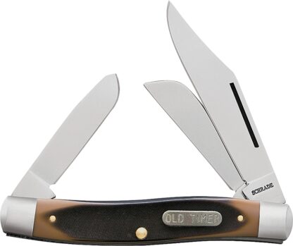 Old Timer 8OT Folding Pocket Knife, 3 in L Blade, 7Cr17 High Carbon Stainless Steel Blade, 3-Blade