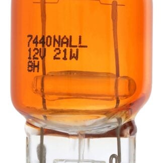 Peak 7440NALL-BPP Miniature Automotive Bulb, 13.5 V, Halogen Lamp, Wedge, Amber/Red