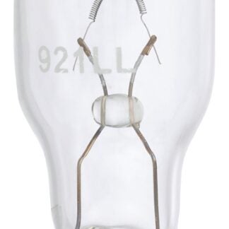 Peak 921LL-BPP Miniature Automotive Bulb, 12.8 V, 18 W, Incandescent Lamp, Wedge, Clear