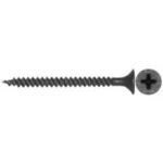 Reliable RzR Series DS6158 Screw, #6-15 Thread, 1-5/8 in L, Fine, Full Thread, Bugle, Flat Head, Phillips Drive, Steel, 5000/BX