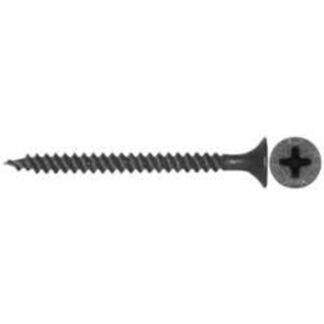 Reliable RzR Series DS6158 Screw, #6-15 Thread, 1-5/8 in L, Fine, Full Thread, Bugle, Flat Head, Phillips Drive, Steel, 5000/BX