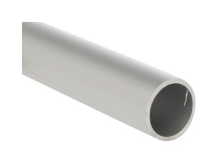 Loxcreen DUA726SCL08 Metal Tube, Round, 8 ft L, 1/8 in Wall, Aluminum, Satin