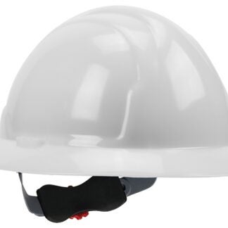 Safety Works SWX00358 Hard Hat, 4-Point Textile Suspension, HDPE Shell, White, Class: E