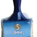 Simms 1400-75 Paint Brush, 3 in W, Flat Brush, 3 in L Bristle, Nylon/Polyester Bristle