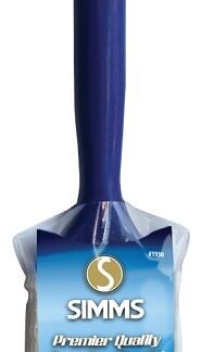 Simms 1930-50 Paint Brush, 2 in W, Angle Sash Brush, 2-5/8 in L Bristle, Nylon/Polyester Bristle