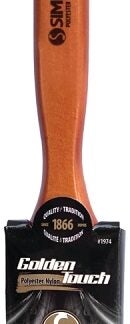 Simms 1974-38 Paint Brush, 1-1/2 in W, Angle Sash Brush, 2-1/8 in L Bristle, Nylon/Polyester Bristle