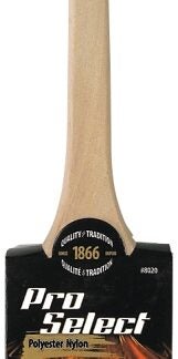 Simms 8020-50 Thin Paint Brush, 2 in W, Angle Sash Brush, 2-3/8 in L Bristle, Nylon/Polyester Bristle, Rat Tail Handle