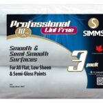 Simms 4703 Roller Refill, 3/8 in Thick Nap, 9-1/2 in L, Fabric Cover