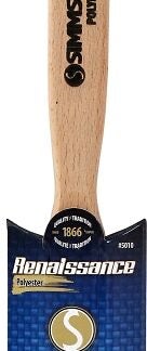 Simms 5010-38 Paint Brush, 1-1/2 in W, Oval Sash Brush, 1-1/2 in L Bristle, Synthetic Hybrid Blend Bristle