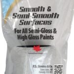 Simms A-057 Trim Roller Refill, 3/8 in Thick Nap, 3 in L, Fabric Cover