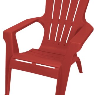 Gracious Living Adirondack II 11482-26ADI Adirondack Chair, 29-3/4 in W, 35-1/4 in D, 33-1/2 in H, Resin Seat, 250Lb Capacity