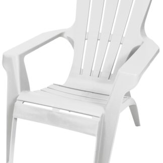 Gracious Living Adirondack II 11617-26ADI Adirondack Chair, 29-3/4 in W, 35-1/4 in D, 33-1/2 in H, Resin Seat, 250Lb Capacity