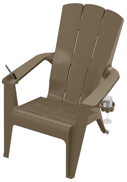 Gracious Living Contour Adirondack 11800-20 Adirondack Chair, 29-1/2 in W, 36-1/2 in D, 36 in H, Resin Seat, 350LB Capacity