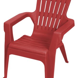 Gracious Living Kiddie Adirondack 11358-20PDQ Adirondack Chair, Resin Seat, Resin Frame, Red Explosion Frame, 16 in W, 18 in D, 22.80 in H, 50lb capacity