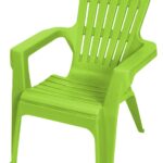 Gracious Living Kiddie Adirondack 11346-20PDQ Adirondack Chair, Resin Seat, Resin Frame, Tender Shoots Green Frame, 16 in W, 18 in D, 22.80 in H, 50Lb capacity