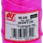 Marshalltown ML340 Mason Line, 500 ft L Line, Fluorescent Pink Line