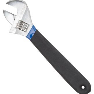 Vulcan JL149083L Adjustable Wrench, 8 in OAL, 1.04 in Jaw, Steel/Vinyl, Chrome, Non-Slip Handle