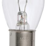 Peak 1156LL-BPP Miniature Automotive Bulb, 12.8 V, 27 W, Incandescent Lamp, Bayonet, Clear