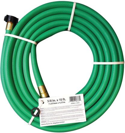 Swan CSN58R015FM Utility Hose, 15 ft L, Vinyl, Green