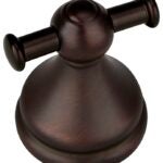 Boston Harbor L5053-50-10-3L Double Robe Hook, 2-Hook, Zinc, Oil-Rubbed Bronze, Wall Mounting