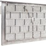 Master Flow LW1L Foundation Vent, 16 in W, 8 in H, 50 sq-in Net Free Ventilating Area, Aluminum Sells in Quantity of 12