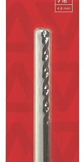 Task T17316 Rotary Drill Bit, 3/16 in Dia, 3-3/8 in OAL, Spiral Flute