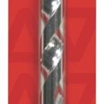 Task T17916 Rotary Drill Bit, 9/16 in Dia, 6 in OAL, Spiral Flute, 3/8 in Dia Shank, Reduced Shank