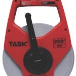 Task TS831 Open Reel Long Tape, 200 ft L Blade, 1 in W Blade, Steel Blade, ABS Case