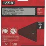 Task T13039 Sanding Disc, 5 in Dia, 120 Grit, Aluminum Oxide Abrasive