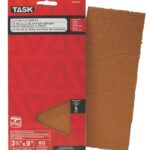 Task OSO8060 Clip On Sheet, 9 in L, 3.66 in W, Medium, 60 Grit, Aluminum Oxide Abrasive