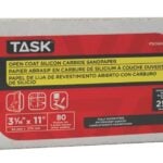 Task PSO6080 Drywall Sandpaper, 11 in L, 3-5/16 in W, 80 Grit, Medium, Silicone Carbide Abrasive Sells in Quantity of 25