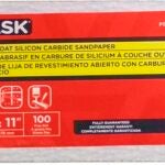 Task PSO6100 Drywall Sandpaper, 11 in L, 3-5/16 in W, 100 Grit, Fine, Silicone Carbide Abrasive Sells in Quantity of 25