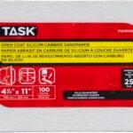 Task PSO9100 Drywall Sandpaper, 11 in L, 4-1/4 in W, 100 Grit, Fine, Silicone Carbide Abrasive Sells in Quantity of 25