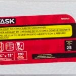 Task PSO9120 Drywall Sandpaper, 11 in L, 4-1/4 in W, 120 Grit, Fine, Silicone Carbide Abrasive Sells in Quantity of 25