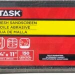 Task MS63150 Drywall Sand Screen, 11 in L, 3-5/16 in W, 150 Grit, Very Fine, Silicone Carbide Abrasive Sells in Quantity of 50