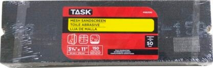 Task MS63150 Drywall Sand Screen, 11 in L, 3-5/16 in W, 150 Grit, Very Fine, Silicone Carbide Abrasive Sells in Quantity of 50