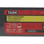 Task MS63220 Drywall Sand Screen, 11 in L, 3-5/16 in W, 220 Grit, Very Fine, Silicone Carbide Abrasive Sells in Quantity of 50