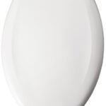 Mayfair Affinity Series 187SLOW-000 Closed-Front Toilet Seat, Elongated, Plastic, White, Easy Clean, Whisper Close Hinge