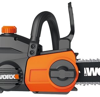 Worx WG322 Auto-Tension Chainsaw, Battery Included, 20 V, 10 in L Bar, 3/8 in Pitch