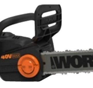 Worx WG385 Cordless Chainsaw, Tool Only, 4 Ah, 40 V, Lithium-Ion, 16 in L Bar, 3/8 in Pitch, Front, Rear Handle